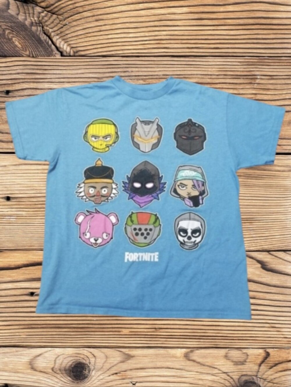 FORTNITE UNISEX LARGE LT BLUE SHORT SLEEVE T-SHIRT
